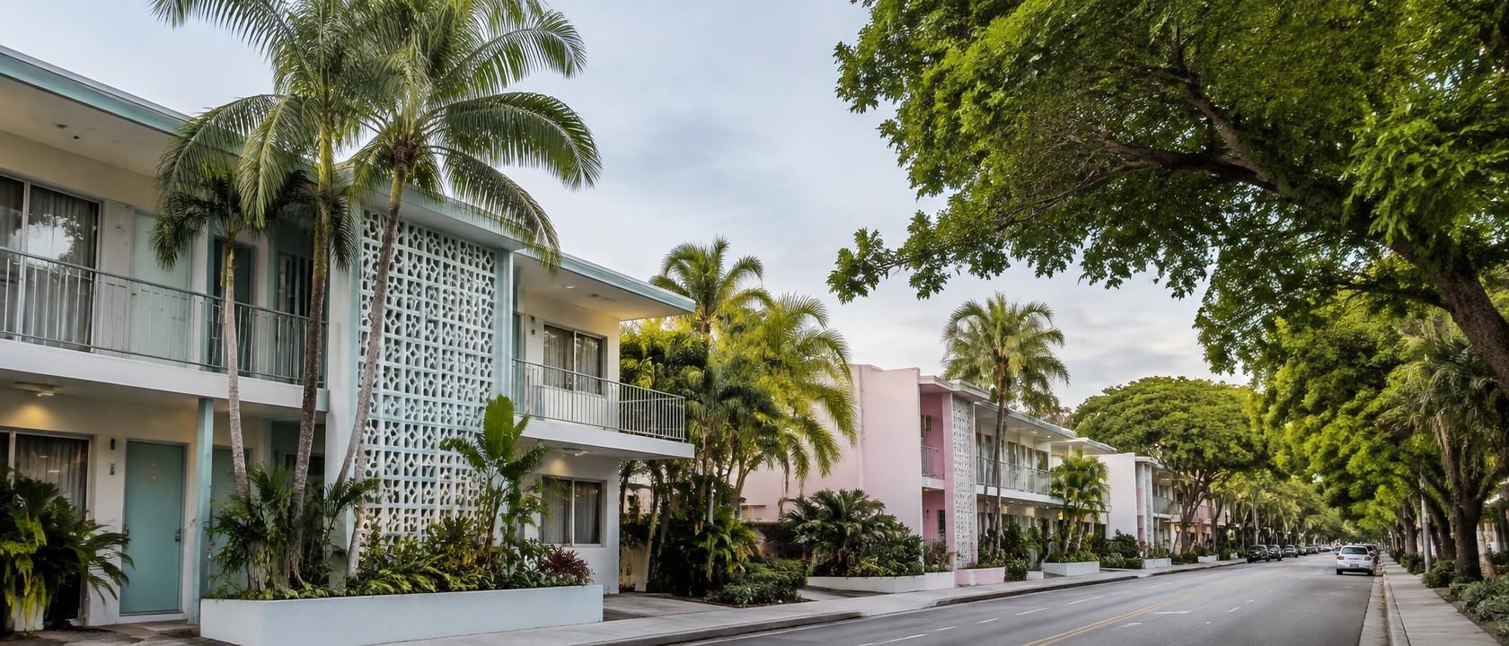 Streetscape in Buena Vista/MiMo, Miami